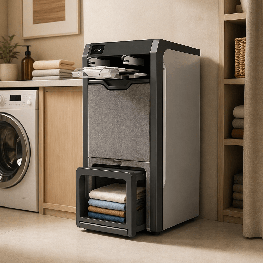 OriyaTech™ – Máquina Inteligente Automática de Dobrar e Passar Roupa