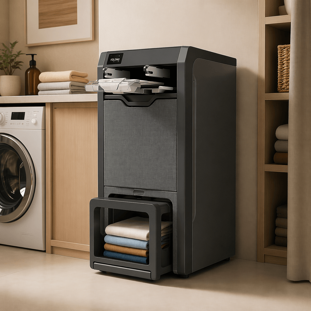 OriyaTech™ – Máquina Inteligente Automática de Dobrar e Passar Roupa